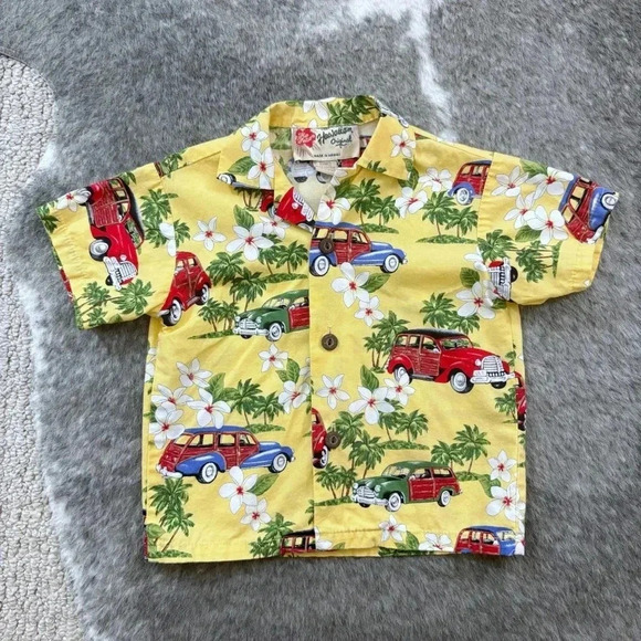 Hilo Hattie Hawaiian Classic Car Shirt - Picture 5 of 8
